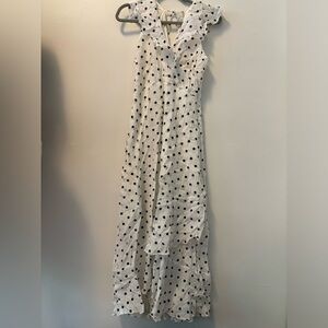 Midi polka dot dress